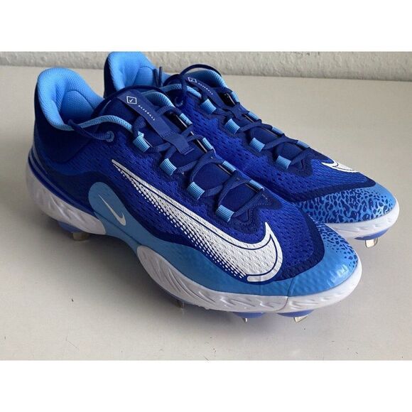 Nike Alpha Huarache Elite 4 Low Royal Blue White DJ6521-414 Men\'s Size 14 Cleats main image 9